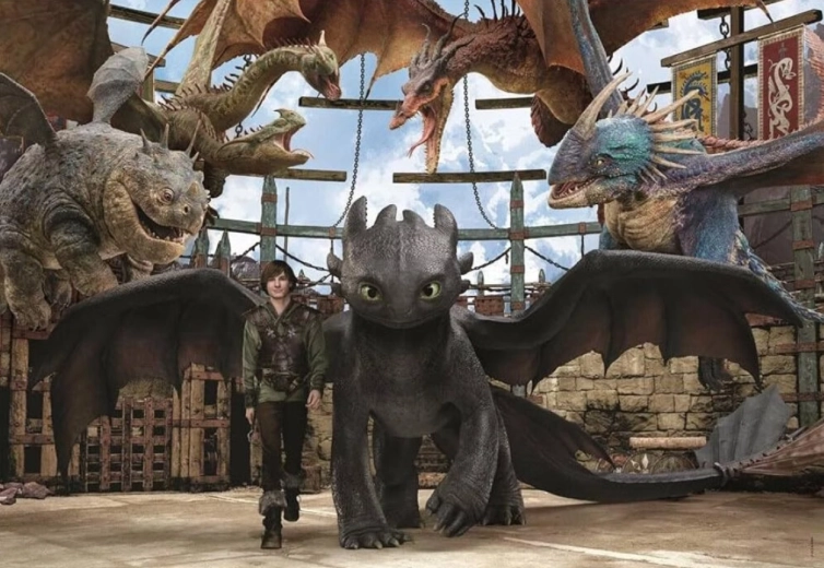 Clementoni puzzle Jak wytresować smoka – Zespół, 104 elementy