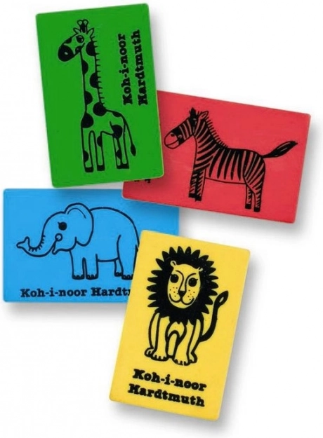 Plastyczna gumka KOH-I-NOOR Afryka, 1 szt. (mix motywów)