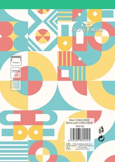 Blok A4 w kratkę, 50 arkuszy