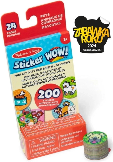 Sticker Wow wkład zapasowy + mini książeczka – zwierzęta domowe