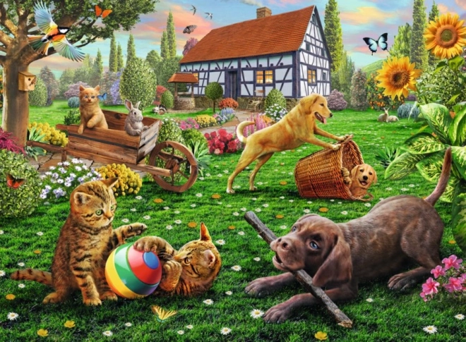 Ravensburger puzzle Zabawa na podwórzu – 200 elementów
