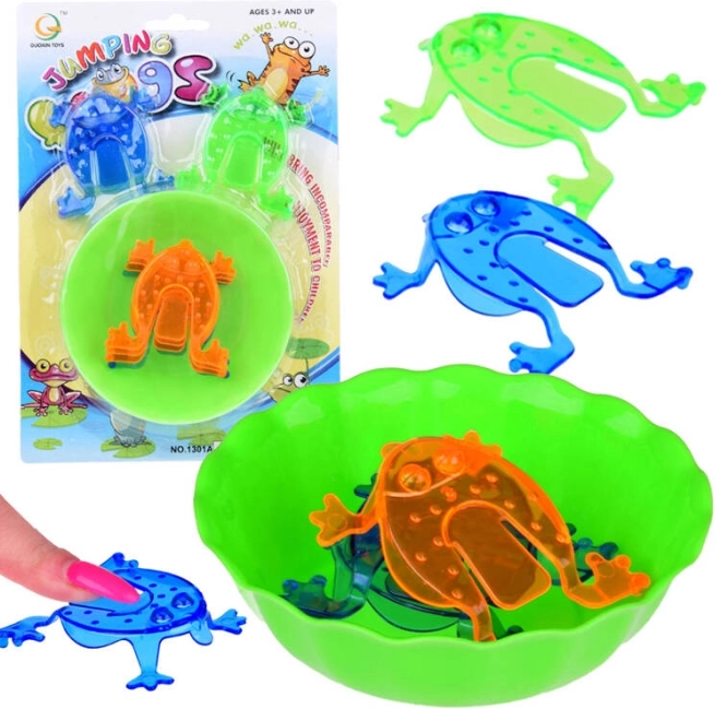 Gra zręcznościowa skaczące żabki z miską
