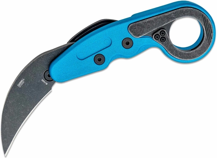 CRKT Provoke Blue Metallic karambit z kinematycznym otwieraniem