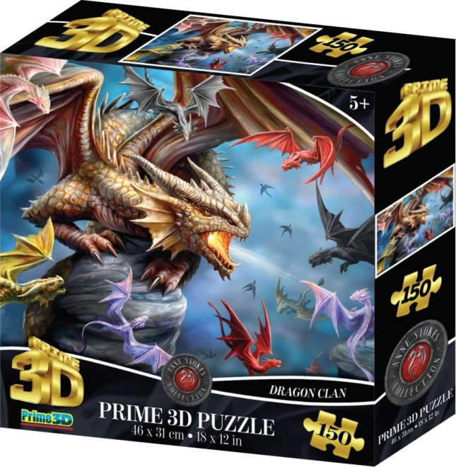 3D puzzle klan smoków – 150 elementów