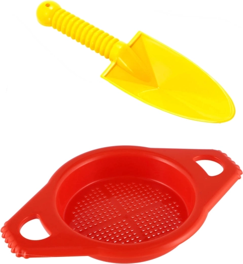 Lori dziecięcy zestaw do piasku łopatka 25 cm z sitkiem - 1 zestaw