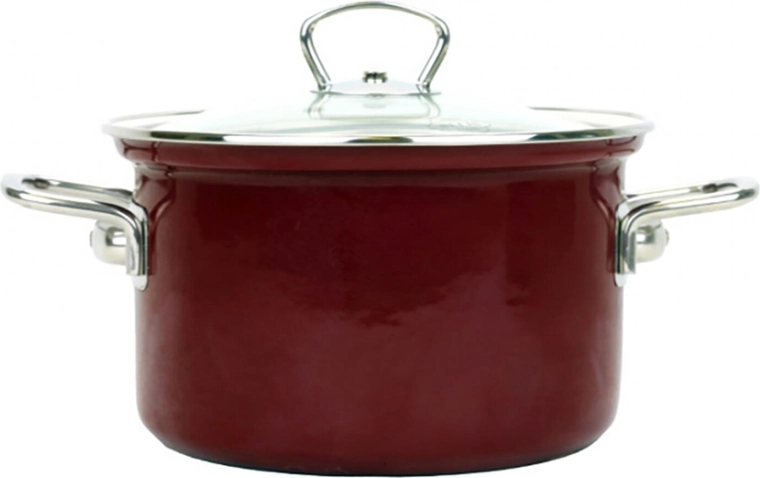 Garnek BELIS Eco-Ceramic 18 cm ze szklaną pokrywką