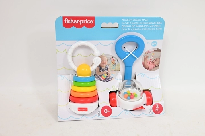 Fisher-Price zestaw grzechotka i gryzak 2 szt.