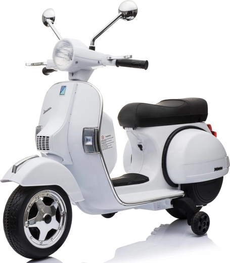 Dziecięcy elektryczny skuter Vespa PX150 biały