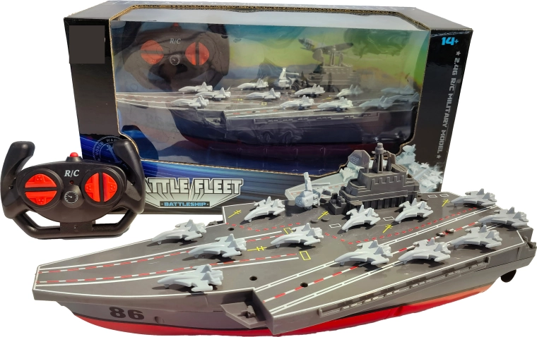 Wojskowy lotniskowiec R/C Battle Fleet 1:16