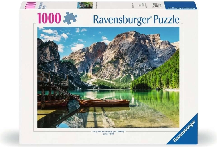 Puzzle Ravensburger Lago di Braies, Włochy – 1000 elementów