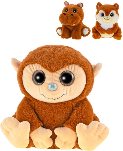 Pachnące pluszowe zwierzątko safari siedzące 18–19 cm karmel - 1 sztuka
