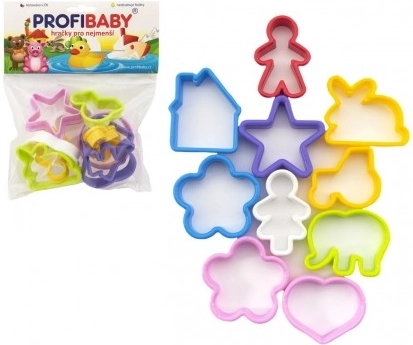 Zestaw foremek do wycinania do modeliny/plasteliny, plastik, 10 szt. w woreczku 20x20 cm