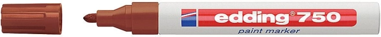 Marker lakowy edding 750, brązowy