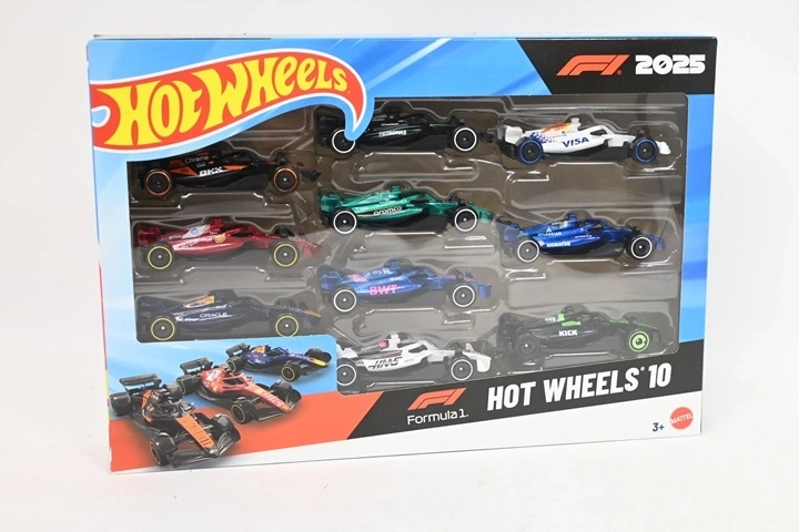 Hot Wheels zestaw aut Formuły 1 Race Team 10 szt.