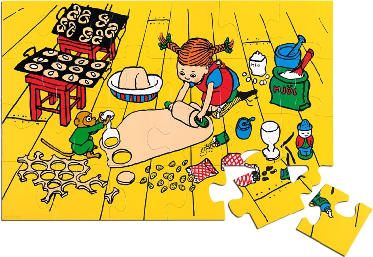 Puzzle podłogowe Pippi Pończoszanka – 24 elementy