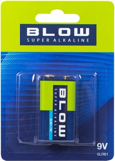 Bateria super alkaliczna BLOW 9V (6LR61/6F22) - 1 szt.