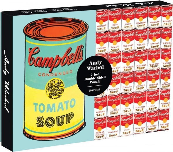 GALISON Dwustronne puzzle Andy Warhol Campbell's Soup Cans 500 elementów