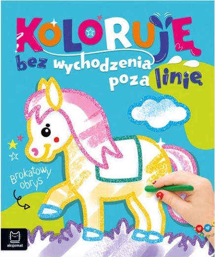Kolorowanki z błyszczącymi konturami – z koniem