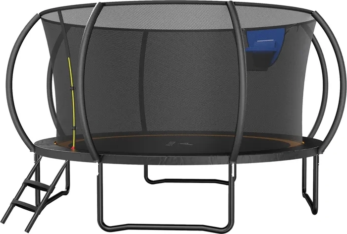 Merach ogrodowa trampolina z siatką bezpieczeństwa 4,5 m