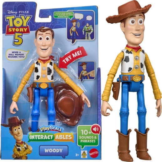 Mattel Disney Toy Story 5 interaktywna figurka Woody 23 cm (wersja angielska)