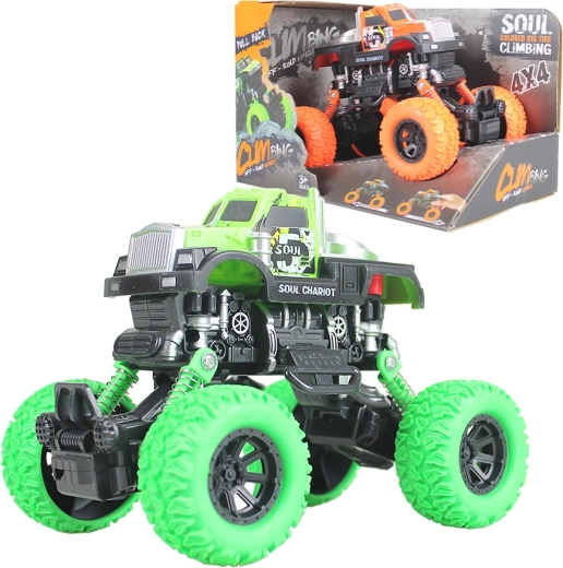 Terenowe auto pull-back 1:36 z grafitowym designem