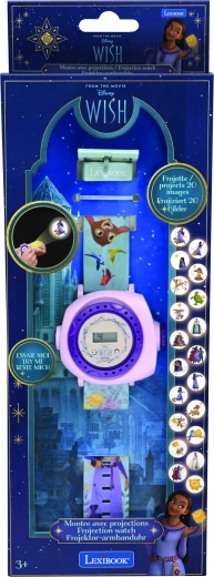 Cyfrowy zegarek projekcyjny Lexibook Disney Wish z 20 obrazkami