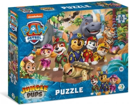 Puzzle Psi Patrol – dżungla, 60 elementów