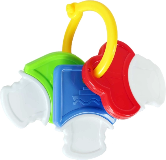 Grzechotka i gryzak w kształcie kluczy dla niemowląt
