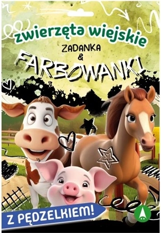 Zagadki i akwarelowe malowanki — zwierzątka z farmy