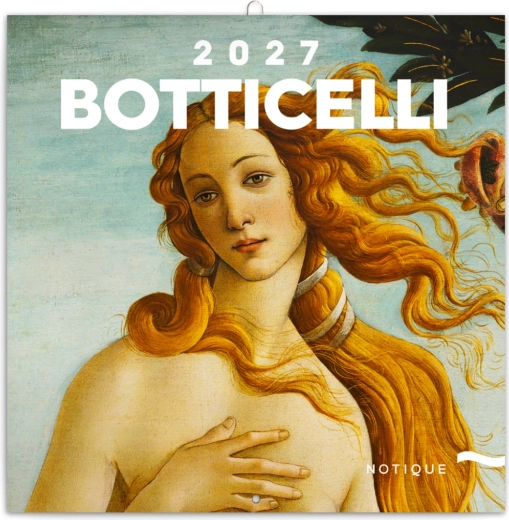 Kalendarz notatkowy Sandro Botticelli 2027, 30 × 30 cm