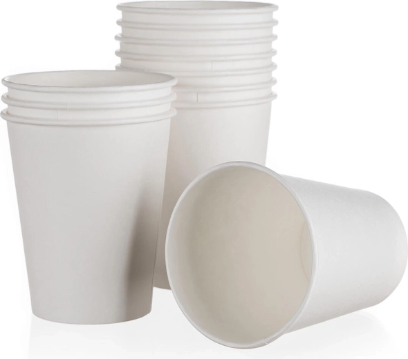Papierowe kubki 200 ml białe 12 szt.