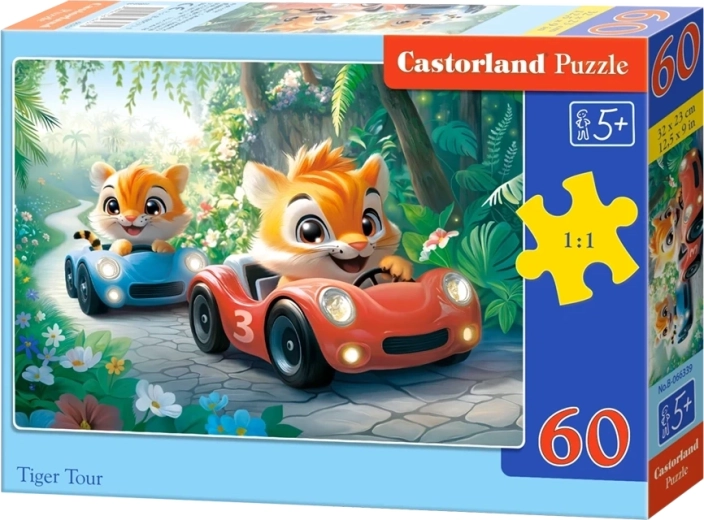 Puzzle Castorland Wyścig tygrysów, 60 elementów