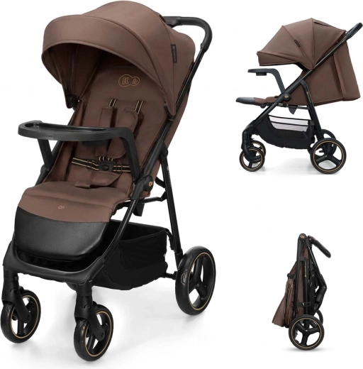 Kinderkraft wózek spacerowy Trig 3 z tacką tray velvet mocca
