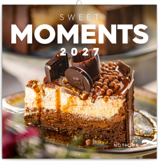 Notiques notesowy kalendarz ścienny Słodkie chwile 2027, 30 × 30 cm