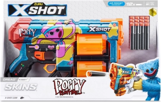 ZURU X-Shot Wyrzutnia 12 Strzałek Poppy Playtime