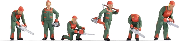 Noch zestaw figurek leśnych robotników H0