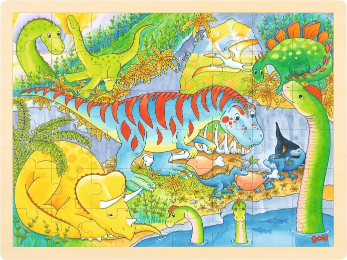 Drewniane puzzle Dinozaury - 1 szt.