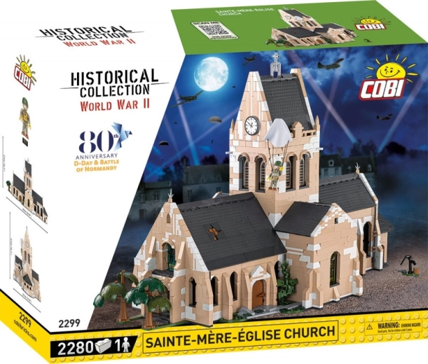Ceglany kościół Sainte-Mère-Église