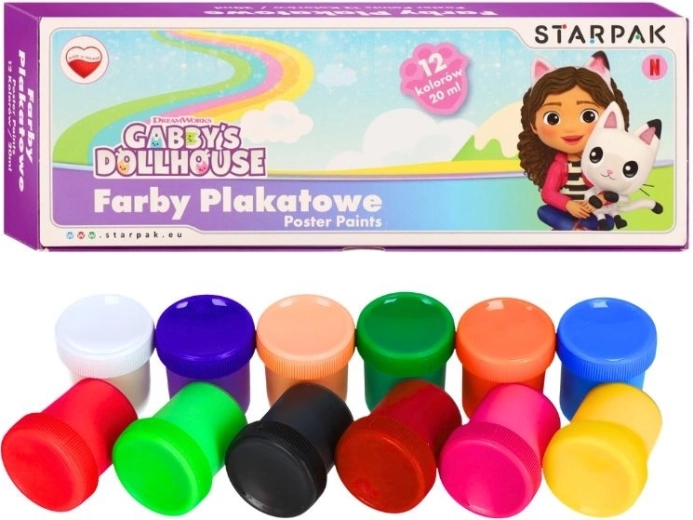Plastelina Gabby's Dollhouse – zestaw 12 kolorów