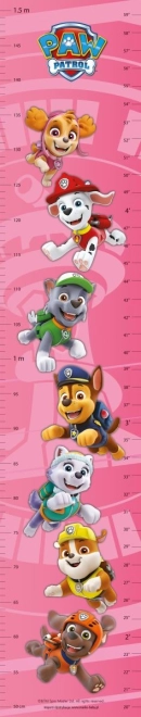 różowe miarka wzrostu PAW PATROL