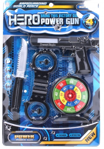 Policyjny zestaw z efektami pistoletu