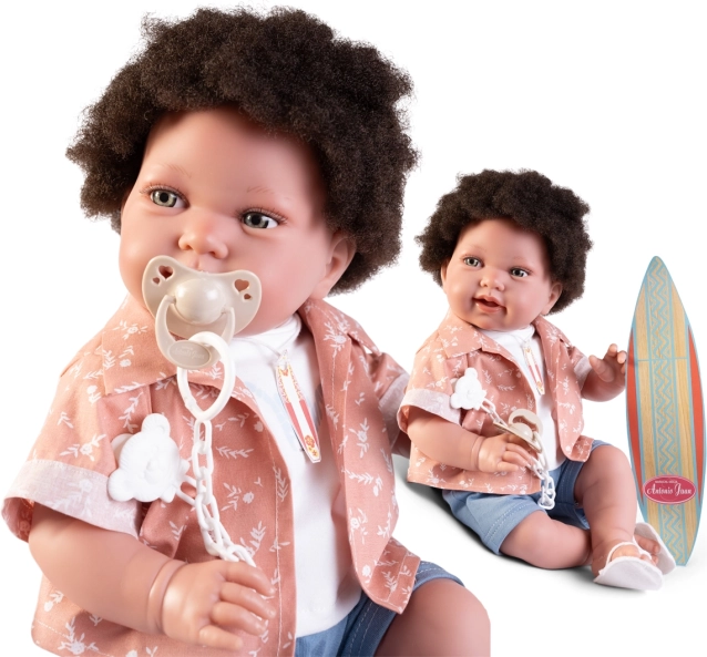 Lalka Antonio Juan Pipo z realistycznymi włosami