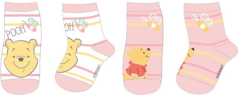 Skarpetki niemowlęce Winnie the Pooh dla dzieci 2 szt. – mix (rozm. 68–86)