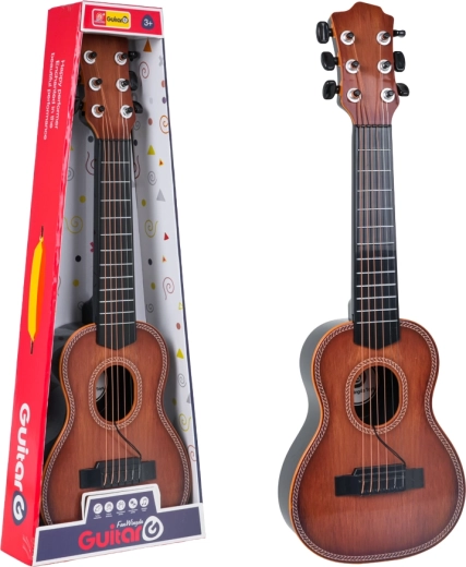 Dziecięca klasyczna gitara jasnobrązowa - 1 sztuka