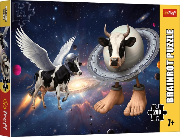 Puzzle Trefl BrainRots: Crazy Cow 200 elementów