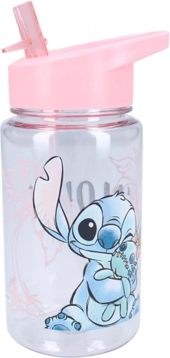 Plastowa butelka Vadobag Lilo i Stitch ze słomką 600 ml - 1 sztuka