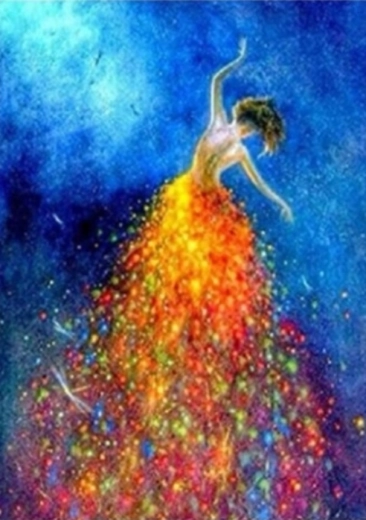 Malowanie diamentowe Tancerka 30 × 40 cm