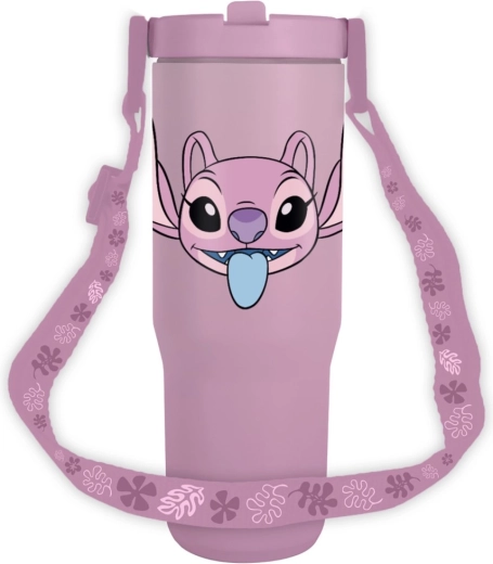 Kubek podróżny z paskiem Lilo i Stitch Angel