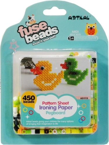 Mozaikowe koraliki do zaprasowywania – zestaw 450 szt.