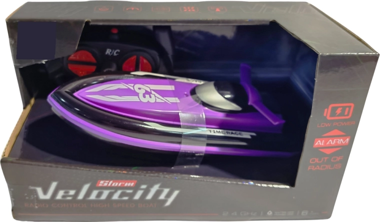 R/C szybka łódź Velocity 1:16 2,4 GHz purpurowa